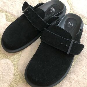 Zara Boston Clogs Slides Mules